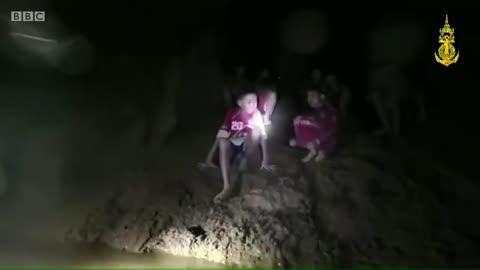 Thailand cave rescue: The moment divers find the boys - BBC News