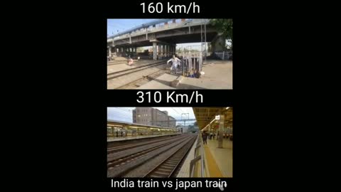 Indian train vs Japan train