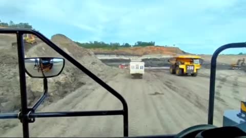The speed of a large coal hauling car (Funny Video)
