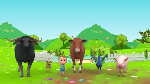Animal dance song - Farm animals cartoons for kids