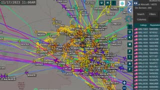 Phoenix Airplane Mafias Time Lapsed for Nov 15 to Nov 22 2023