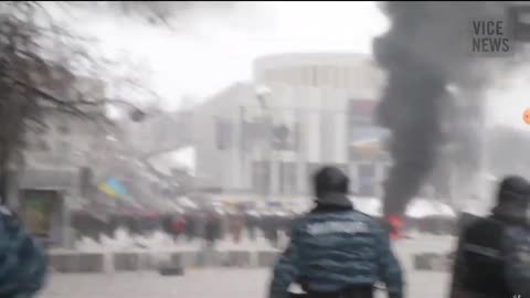 Ukraine Maidan revolution. Anti-government protests and riots