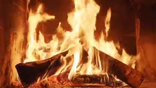 BEAUTIFUL Fireplace visual and sound for relaxation and peace of mind