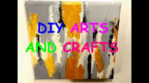 DIY Abstract Painting Using Tissue Paper