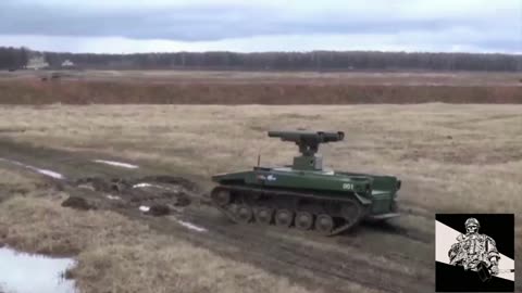 Test footage of the Marker combat robot with the Kornet anti-tank missile system.