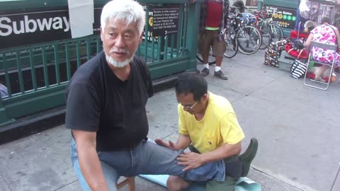 Luodong Massages Asian Man With White Hair