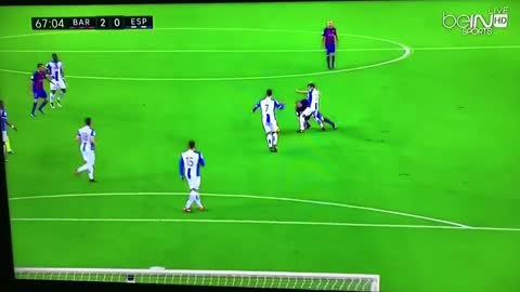 Andres Iniesta crazy skill vs Espanyol