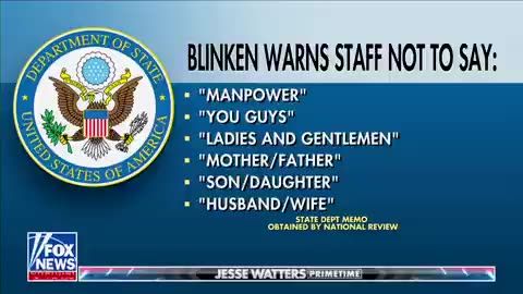 Blinken warns staff not to use words like "mother/father."