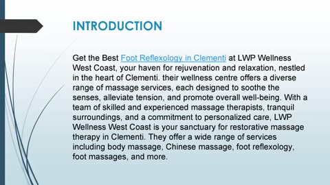 Get the Best Foot Reflexology in Clementi