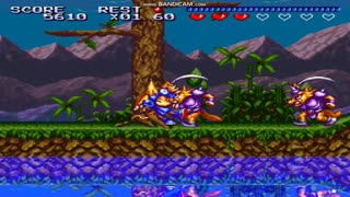 Sparkster - Arcade Classic, Game, Gaming, Game Play, SNES, Super Nintendo