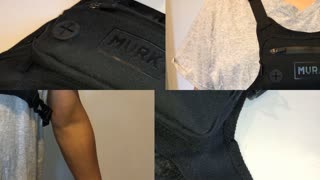 MVRK Water Resistant Chest Pack Holder Vest Backpack Minimalist Running Workouts Phone Lightweight
