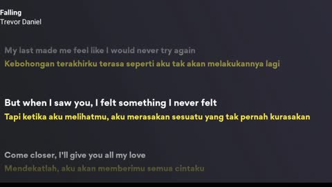 Trevor Daniel - Falling (Lyrics + Terjemahan Indonesia)