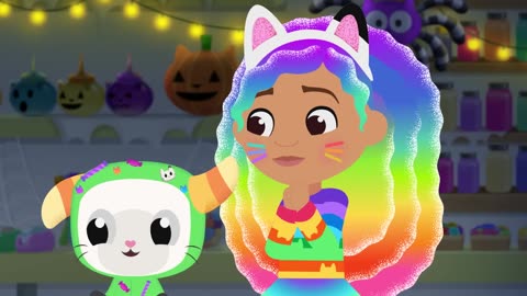 Celebrate Halloween with these Glowing Cat-O-Lanterns! | GABBY'S DOLLHOUSE | Netflix