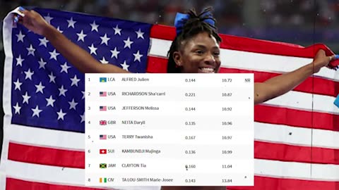 Sha carri richardson vs julien alfred ii final women s 100 meters olympic games paris 2024