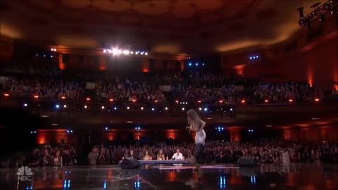 13 Year Old Singing Like a Lion Earns Howie's Golden Buzzer America's Got Talent