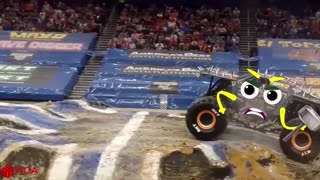 MONSTER TRUCK FUNNY DODDLE FAILS!!