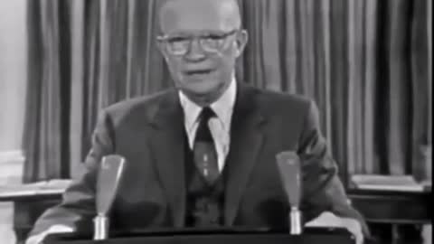 Eisenhower farewell address - Military Industrial Complex WARNING (1961)