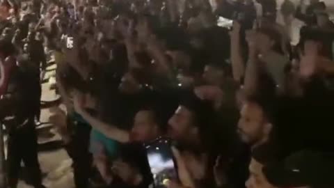 Thousands of illegal immigrants in Greece shouting "Allah Akbar".