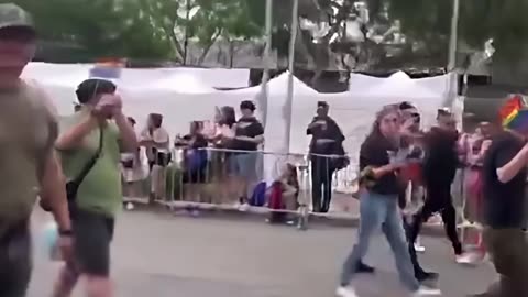 The Gaystapo Marches In A Pride Parade