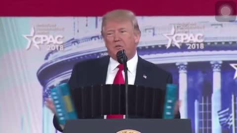 Funny Trump, playing accordion during his speech