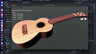 Ukulele 3D under Godot