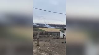 Helicopters Fly Perilously Low To Spray Russian Positions With Gunfire