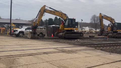 Norfolk Southern derailment area excavated, rails and soil removed