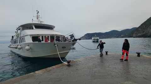 Cinque Terre boat landing