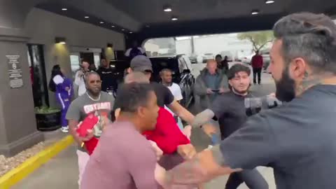 Dillon Danis gets in to brawl with Anthony Taylor and his crew