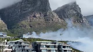 Fire on Camps Bay slopes