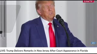 Trump Delivers Remarks in New Jersey After Court Appearance in Florida