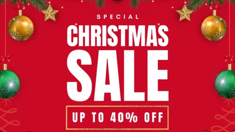 Christmas Sale! Up To 40% Off
