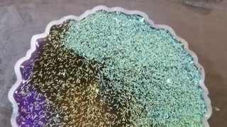 BONUS - Resin Leftover Coaster - Use the Tiny Bits of Resin to Make a Unique Glittery Piece of Art