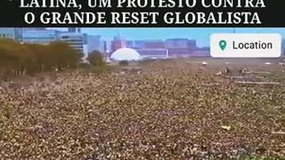 O MAIOR PROTESTO JÁ VISTO NO MUNDO CONTRA O GLOBALISMO judeu sionista ACONTECEU NO BRASIL