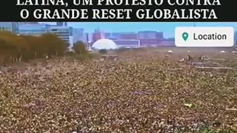 O MAIOR PROTESTO JÁ VISTO NO MUNDO CONTRA O GLOBALISMO judeu sionista ACONTECEU NO BRASIL