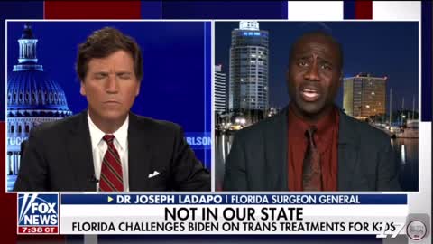 Florida surgeon general talk to Tucker about hormone treatments and puberty blockers.