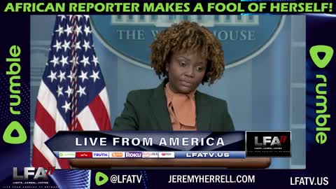 LFA TV CLIP: AFRICAN REPORTER MAKES HERSELF LOOK FOOLISH!