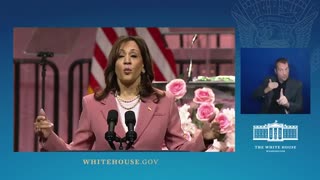 Cacklin' Kamala repeats (again) the lie that President Trump would sign a national abortion ban