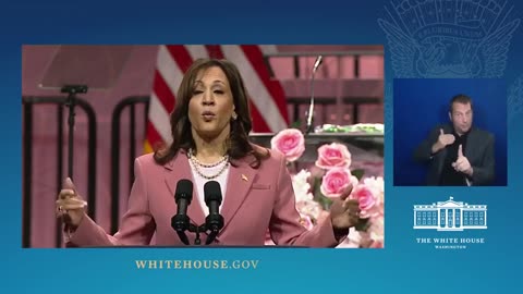 Cacklin' Kamala repeats (again) the lie that President Trump would sign a national abortion ban