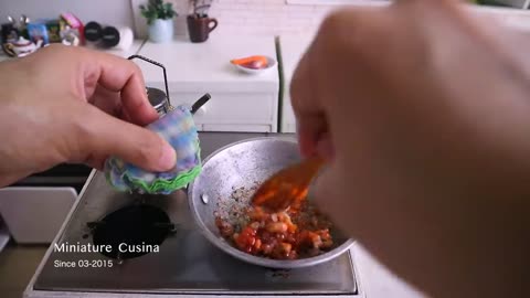Japanese Omurice | MINIATURE COOKING | Mini Real Food | ASMR COOKING TOYS FOOD