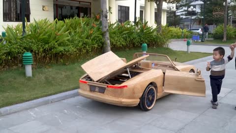 See how the master makes a Rolls-Royce out of wood 6