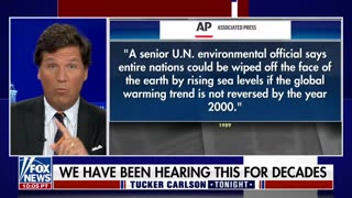 Fox News host Tucker Carlson dissects climate change warnings