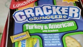 Eating Armour Lunchmakers Crackers Crunchers, Turkey & American With Crackers, Dbn, MI, 8/17/23