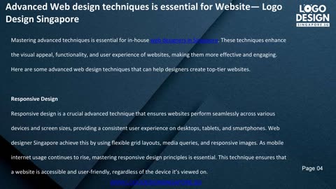 Advanced Web design techniques is essential for Website — Logo Design Singapore