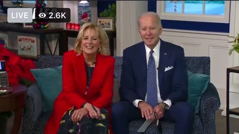 Watch Biden's Awkward Reaction to Dad: 'Merry Christmas and Let's Go Brandon!':