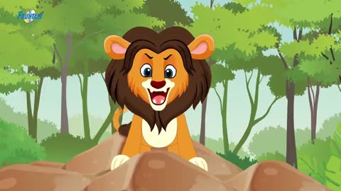 The Lion and Rabbit moral story for english cartoon