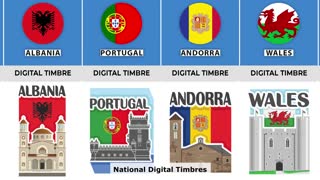 National digital timbres from different countries