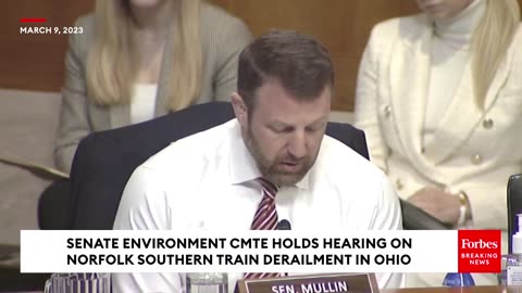 ‘Take Responsibility’- Markwayne Mullin Rips Sec. Buttigieg Over East Palestine Derailment Response