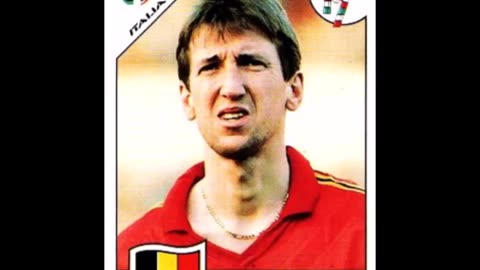 PANINI STICKERS BELGIUM TEAM WORLD CUP 1990