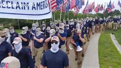 🚨#BREAKING: A group called the Patriot Front are currently marching towards U.S. Capitol